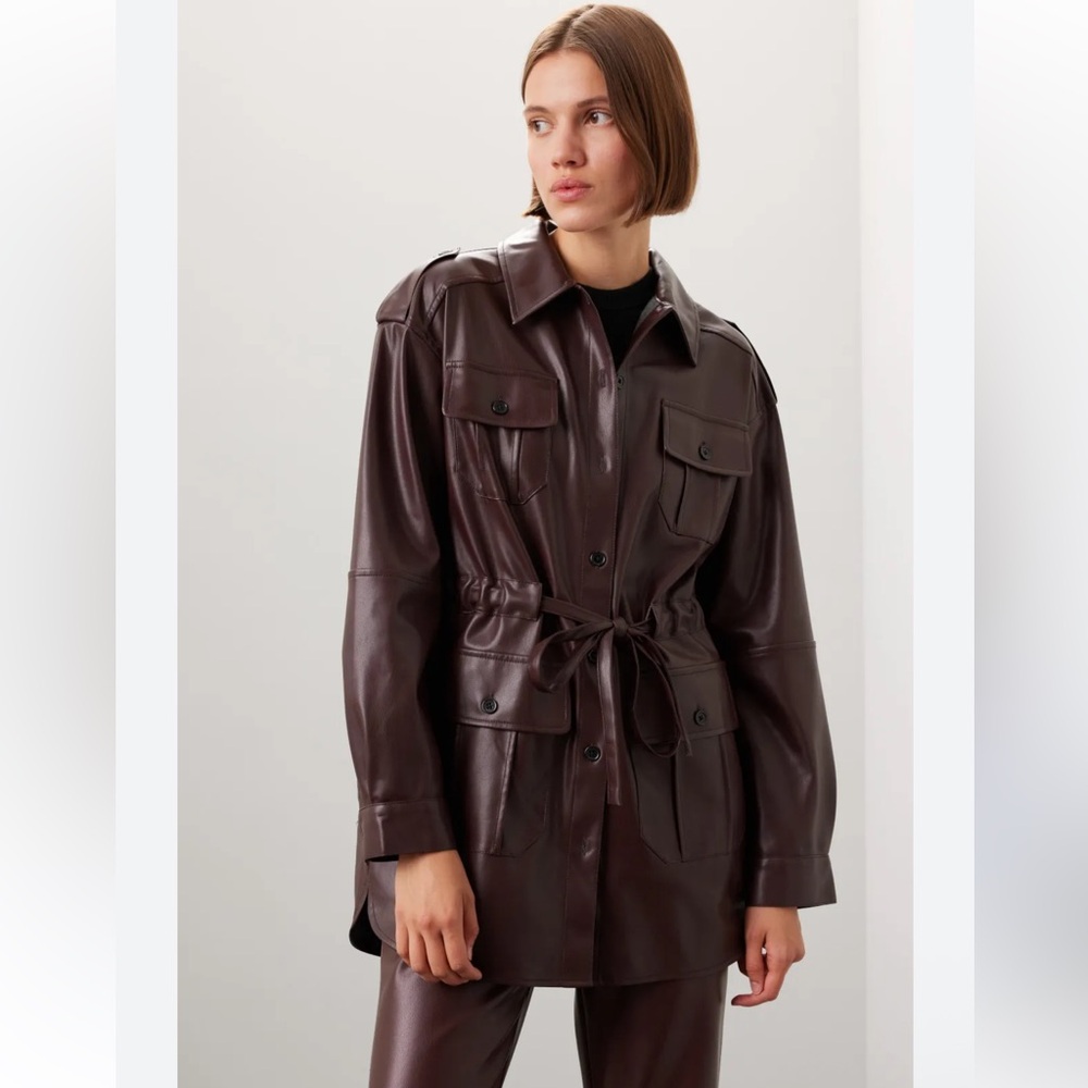 Marissa Webb Dark Brown Leather Jacket